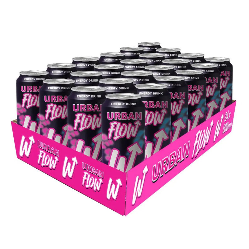 Urban Flow - Bebida Energizante Sabor Original Lata 500ml 24u - KoraFoods